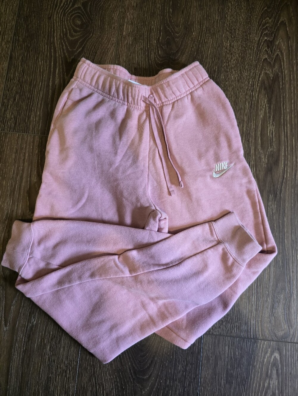 Nike Pink XS Fleece Joggers with Drawstring